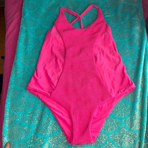 Other - Hot Pink One Piece Swimsuit - Size Large